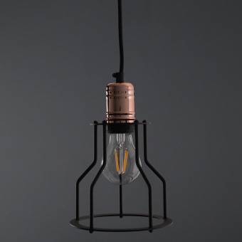 Подвесная люстра Nowodvorski Серия Workshop B (Воркшоп B) Цвет Black/Copper (Черный/Медь) арт. 6336