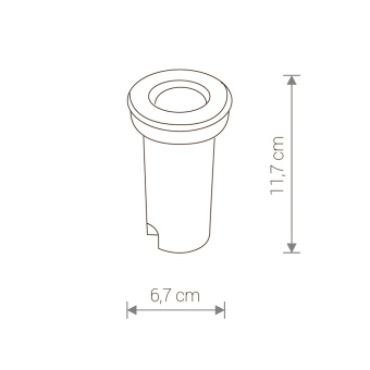 Ландшафтный светодиодный светильник Nowodvorski Mon Led 4454
