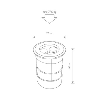 Ландшафтный светодиодный светильник Nowodvorski Picco Led 9104