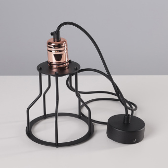 Подвесная люстра Nowodvorski Серия Workshop B (Воркшоп B) Цвет Black/Copper (Черный/Медь) арт. 6336