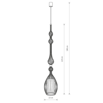 Подвесная люстра Nowodvorski Abi L 8864