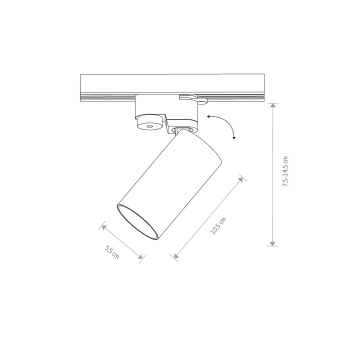 Трековый светильник Nowodvorski Mono 7583