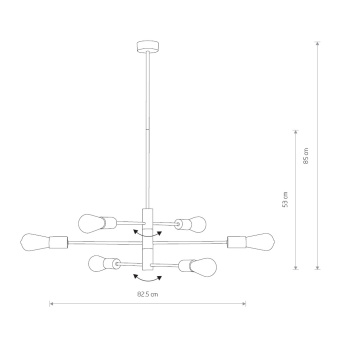 Потолочная люстра Nowodvorski Rotor 7937