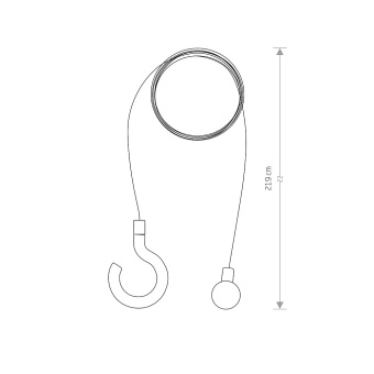 Подвесной комплект Nowodvorski Серия Hanging Set For Picnic (Хэнгинг Сет Фор Пикник) Цвет Graphite Графит) арт. 8106