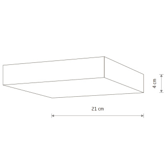 Потолочный cветильник Nowodvorski Lid Square Led 10422