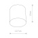Накладной светильник Nowodvorski Point Plexi M 6525