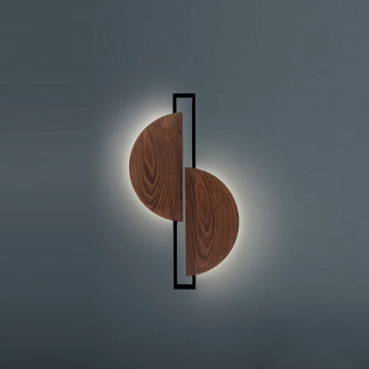 Настенный светильник Nowodvorski Серия Sunrise Led (Санрайз Лед) Цвет Natural Wood/Black (Натуральное дерево/Черный) арт. 7652