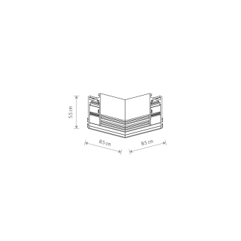 Коннектор угловой Nowodvorski Lvm Horizontal 10158