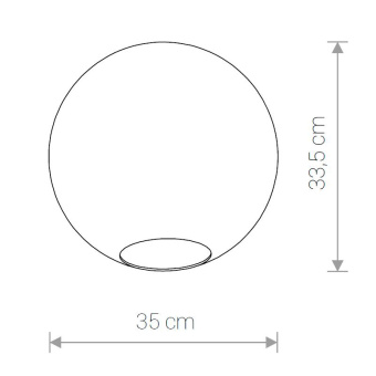 Плафон Nowodvorski Система Cameleon (Камелеон) Серия Sphere XL (Сфера XL), Цвет Transparent (Прозрачный) арт. 8527