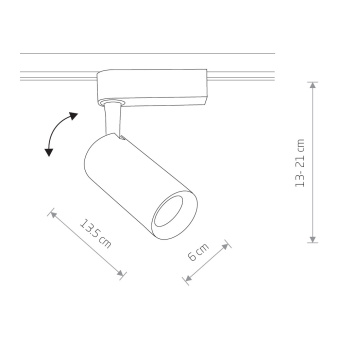 Трековый светильник Nowodvorski Profile Iris 9006