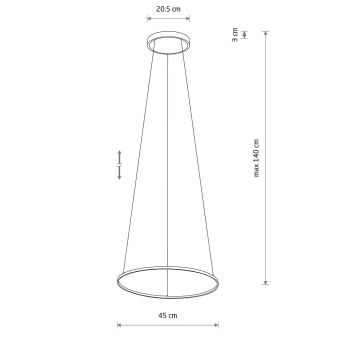 Подвесная люстра Nowodvorski Circolo Led S 10863