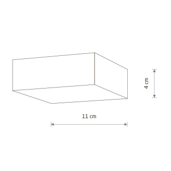 Потолочный cветильник Nowodvorski Lid Square Led 10424