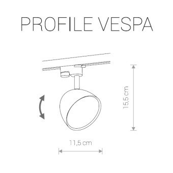 Трековый светильник Nowodvorski Profile Vespa 9323