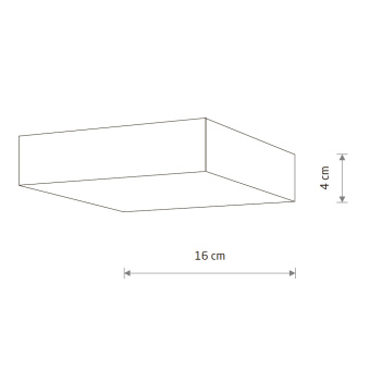 Потолочный cветильник Nowodvorski Lid Square Led 10421