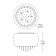 Потолочная люстра Zumaline VISTA C0076-05K-F4GR Потолочная люстра Zumaline VISTA C0076-05K-F4GR