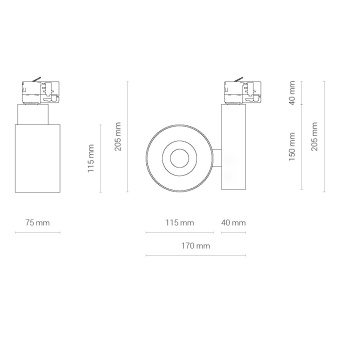 Трековый светильник Nowodvorski Nea Led 8746