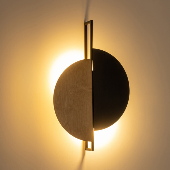Настенный светильник Nowodvorski Серия Sunset B (Сансет B) Цвет Natural Wood/Black (Натуральное дерево/Черный) арт. 10577