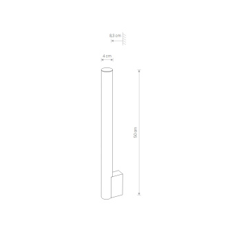 Настенный светильник Nowodvorski Серия Ice Tube Led M (Айс Тьюб Лед M) Цвет Chrome Хром) арт. 8122