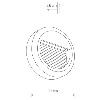 Встраиваемый светильник Nowodvorski Sidewalk Round Led 8147