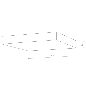 Потолочный cветильник Nowodvorski Lid Square Led 10423