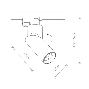 Трековый светильник Nowodvorski Profile India 7656