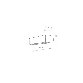 Настенный светильник Nowodvorski Серия Straight Wall XS (Стрейт Уолл XS) Цвет Graphite (Графит) арт. 6350